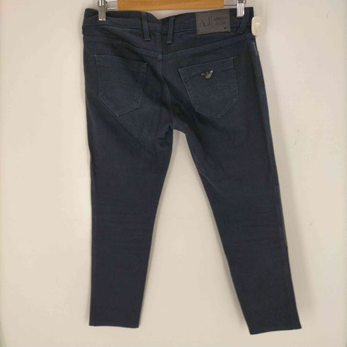 アルマーニジーンズ ARMANI JEANS ローウエスト異素材切替スキニーデニムパンツ レディース US:28-29