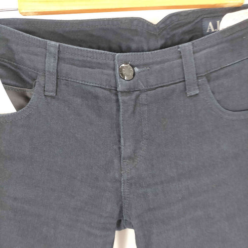 アルマーニジーンズ ARMANI JEANS ローウエスト異素材切替スキニーデニムパンツ レディース US:28-29