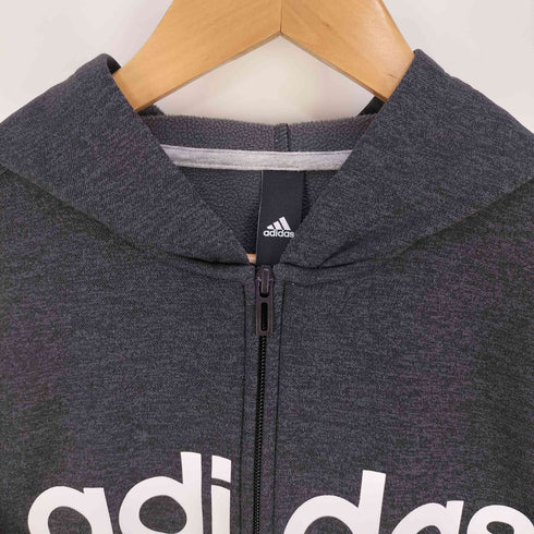 アディダス adidas リニアロゴ スウェット フルジップパーカー メンズ