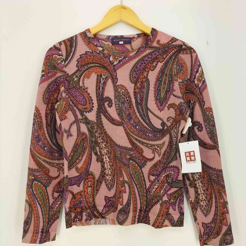 whaos couture カシミヤ混 ペイズリー柄 カーディガン アンサンブル レディース JPN:38