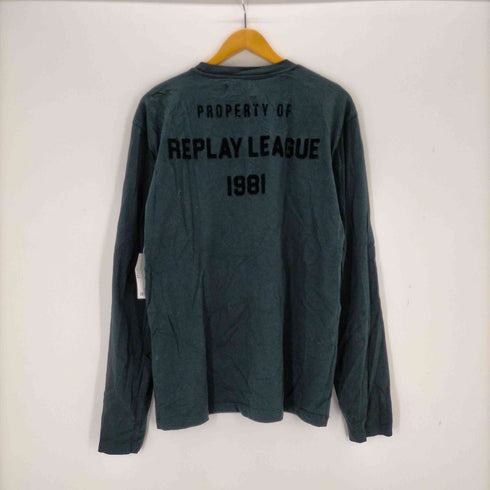 リプレイ REPLAY コットンジャージー ロングスリーブプリントTシャツ メンズ JPN:L