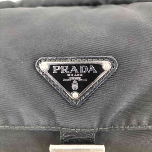 プラダ PRADA ロゴプレート ナイロン ショルダーバッグ メンズ