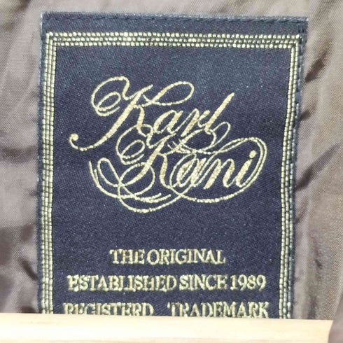 カールカナイ Karl Kani ワンポイント ロゴ刺繍 ジップアップ 中綿ジャケット レディース import:XL