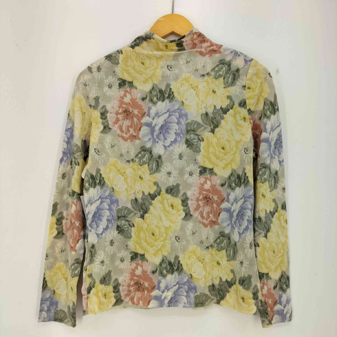whaos couture カシミヤシルク 花柄 モックネックカットソー レディース JPN:4