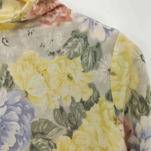 whaos couture カシミヤシルク 花柄 モックネックカットソー レディース JPN:4