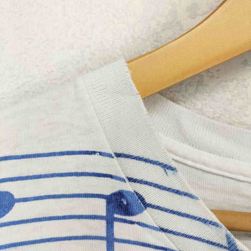 リー Lee 90-00s USA製 リリックオールオーバープリント 総柄 半袖Tシャツ カットソー メンズ JPN:L