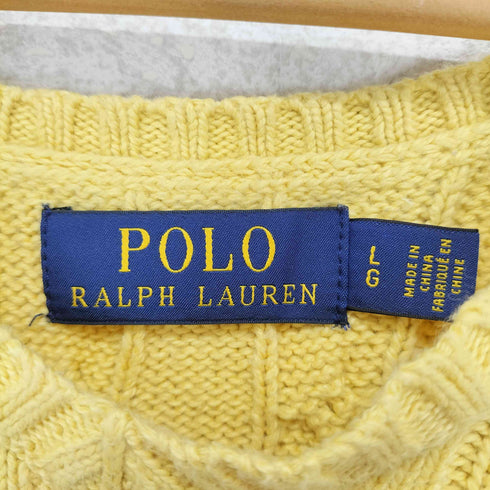 ポロラルフローレン POLO RALPH LAUREN ポニー ワンポイント刺繍 コットンニット ベスト メンズ JPN:L