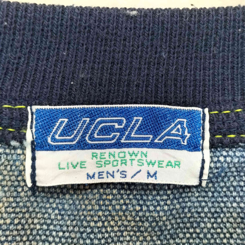 UCLA RENOWN製 コットンニットドッキング デニムプルオーバーシャツ メンズ JPN:M