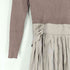 ジルバイジルスチュアート JILL by JILLSTUART ニット切替プリーツスカートドッキングワンピース レディース S