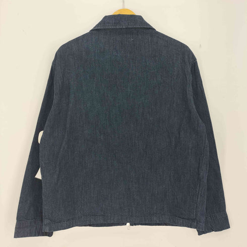 ザラ ZARA レギュラーフィットジップアップジャケット インディゴブルー メンズ import:S