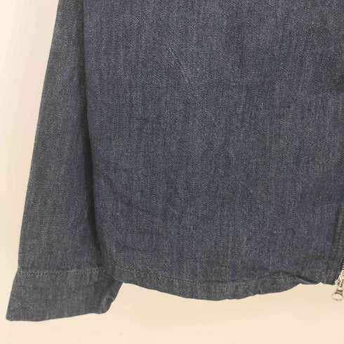 ザラ ZARA レギュラーフィットジップアップジャケット インディゴブルー メンズ import:S