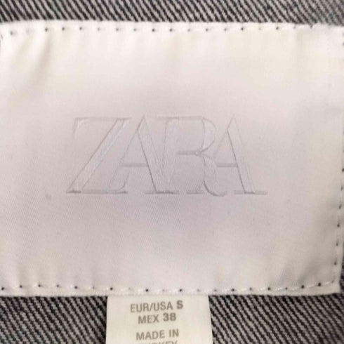 ザラ ZARA レギュラーフィットジップアップジャケット インディゴブルー メンズ import:S