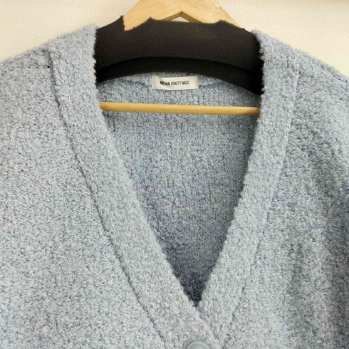 ナチュラルビューティーベーシック NATURAL BEAUTY BASIC 24SS ラメブークレカーディガン レディース FREE