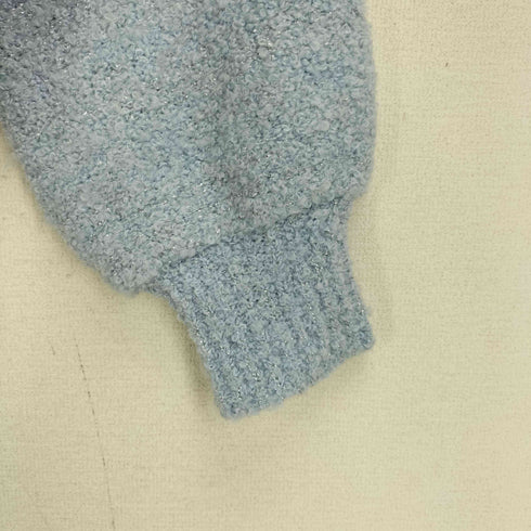ナチュラルビューティーベーシック NATURAL BEAUTY BASIC 24SS ラメブークレカーディガン レディース FREE