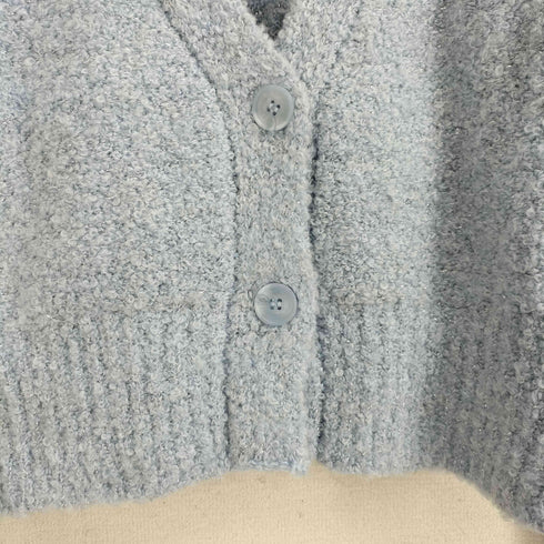 ナチュラルビューティーベーシック NATURAL BEAUTY BASIC 24SS ラメブークレカーディガン レディース FREE