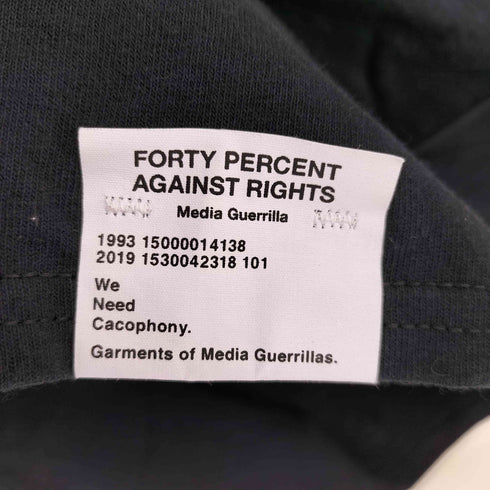 フォーティーパーセントアゲインストライツ FORTY PERCENTS AGAINST RIGHTS KOKOMO TEE メンズ JPN:S