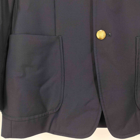 ヴィタルバルベリス カノニコ VITALE BARBERIS CANONICO BLUE RED 裏地ストライプ 金ボタン 紺ブレ 2B テーラードジャケット メンズ