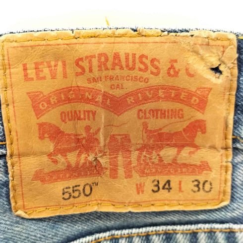 リーバイス Levis 550 RELAXED JEANS-MEDIUM STONE WASH メンズ W34 L30