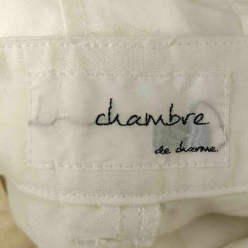 マルシャンブルドゥシャーム Malle chambre de charme リネン&コットン ワイド タック パンツ メンズ FREE
