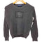 ラルフローレンスポーツ RALPH LAUREN SPORT 90-00S レザー星条旗パッチ装飾 L/S V畦ネック 畦編み プルオーバーニット レディース import:M