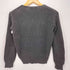 ラルフローレンスポーツ RALPH LAUREN SPORT 90-00S レザー星条旗パッチ装飾 L/S V畦ネック 畦編み プルオーバーニット レディース import:M