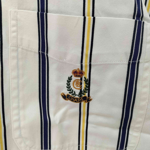 チャップスラルフローレン CHAPS RALPH LAUREN 刺繍ロゴ 半袖 ボタンダウンシャツ メンズ L