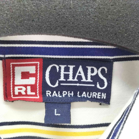 チャップスラルフローレン CHAPS RALPH LAUREN 刺繍ロゴ 半袖 ボタンダウンシャツ メンズ L