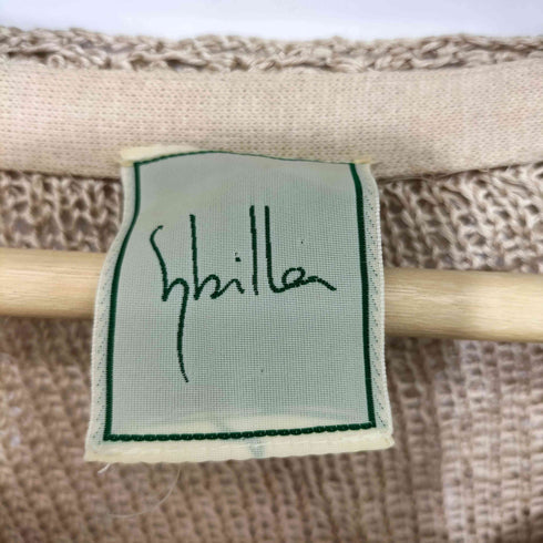 シビラ Sybilla 七分袖 レーヨン メッシュカーディガン レディース import:M
