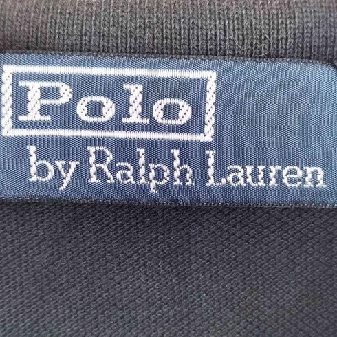 ポロバイラルフローレン Polo by RALPH LAUREN ビッグポニー刺繍 背番号 長袖ポロシャツ メンズ import:L
