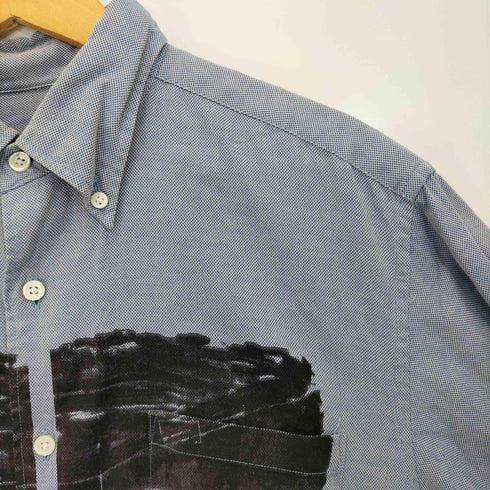ソフネット SOPHNET. 転写プリント ボタンダウンシャツ メンズ JPN:L