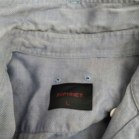 ソフネット SOPHNET. 転写プリント ボタンダウンシャツ メンズ JPN:L