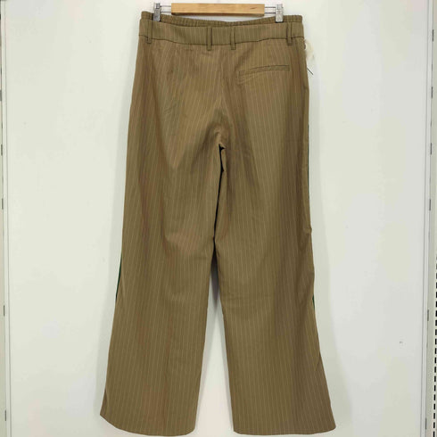 ザラ ZARA ピンストライプ サイドライン ダブルウエスト スラックスパンツ メンズ import:L
