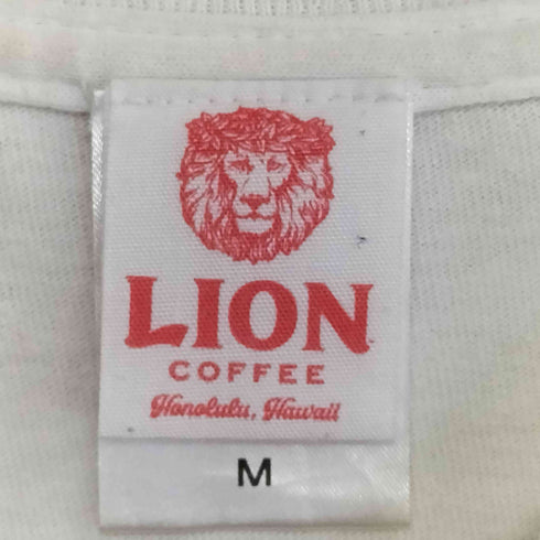 LION COFFEE ロゴプリント Tシャツ メンズ import:M
