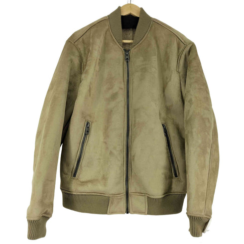 ザラ ZARA フェイクスエードボンバージャケット メンズ US L