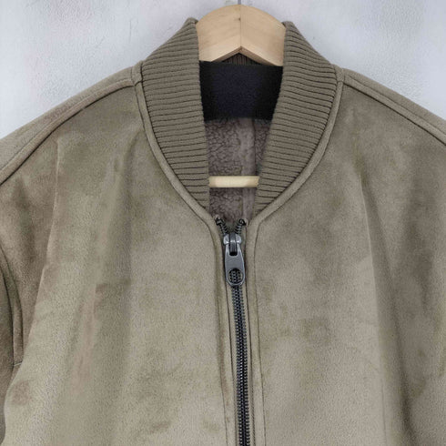 ザラ ZARA フェイクスエードボンバージャケット メンズ US L