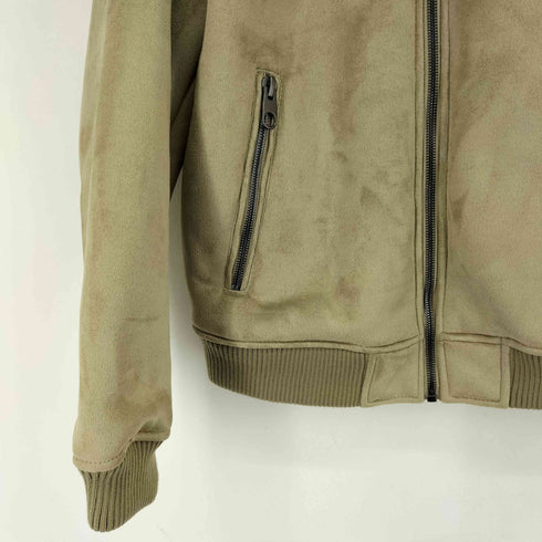 ザラ ZARA フェイクスエードボンバージャケット メンズ US L
