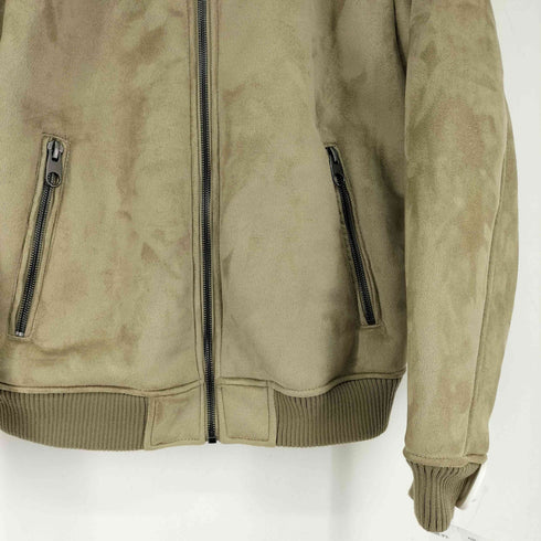 ザラ ZARA フェイクスエードボンバージャケット メンズ US L