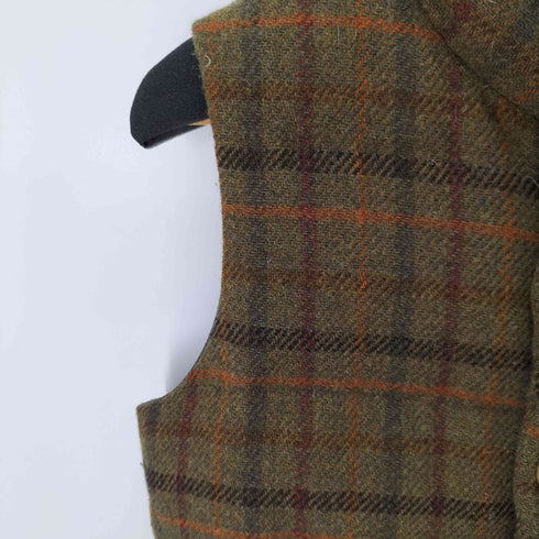 ハリスツイード Harris Tweed ツイードチェック ダウンベスト メンズ 02