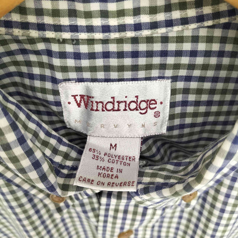 WINDRIDGE 韓国製 ギンガムチェック B.D S/S シャツ メンズ import:M