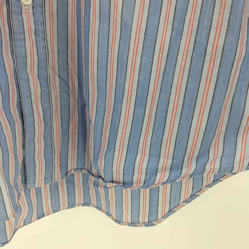 アクアスキュータム AQUASCUTUM 90‐00S 日本製 ストライプ L/S ボタンダウンシャツ メンズ JPN:M