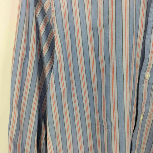 アクアスキュータム AQUASCUTUM 90‐00S 日本製 ストライプ L/S ボタンダウンシャツ メンズ JPN:M