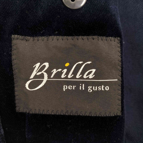 ブリッラペルイルグースト BRILLA per il gusto ベロア 2B テーラードジャケット メンズ JPN:44