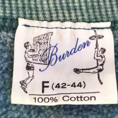 バーデン BURDEN プリント ラグランクルーネックスウェット メンズ FREE