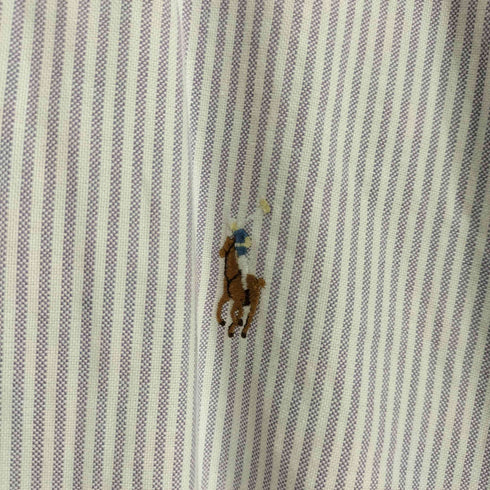 ラルフローレン RALPH LAUREN 90S-00S YARMOUTH ポニー刺繍 ストライプ ボタンダウン シャツ ビックサイズ メンズ 34