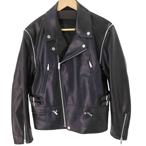 アンダーカバー UNDERCOVER フェイクレザー ダブルライダース ジャケット メンズ M