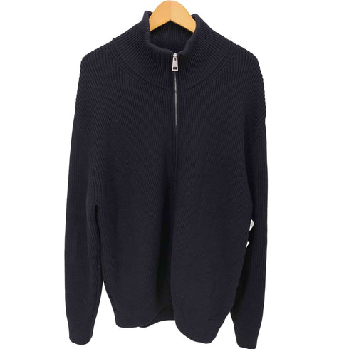 ザラ ZARA ハイネック ジップアップ リブ ニット ドライバーズ メンズ import:L