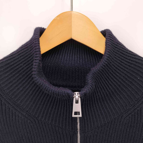 ザラ ZARA ハイネック ジップアップ リブ ニット ドライバーズ メンズ import:L
