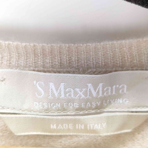 エスマックスマーラ S Max Mara MADE IN ITALY クルーネックニットカーディガン レディース