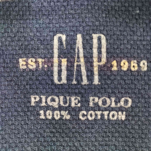 ギャップ Gap 90~00s OLD ボーダーデザインポロシャツ メンズ JPN:M