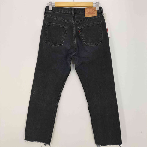 リーバイス Levis 501 USA製 ボタン裏544 FOR WOMEN 後染め ブラック デニムパンツ メンズ W3 L32